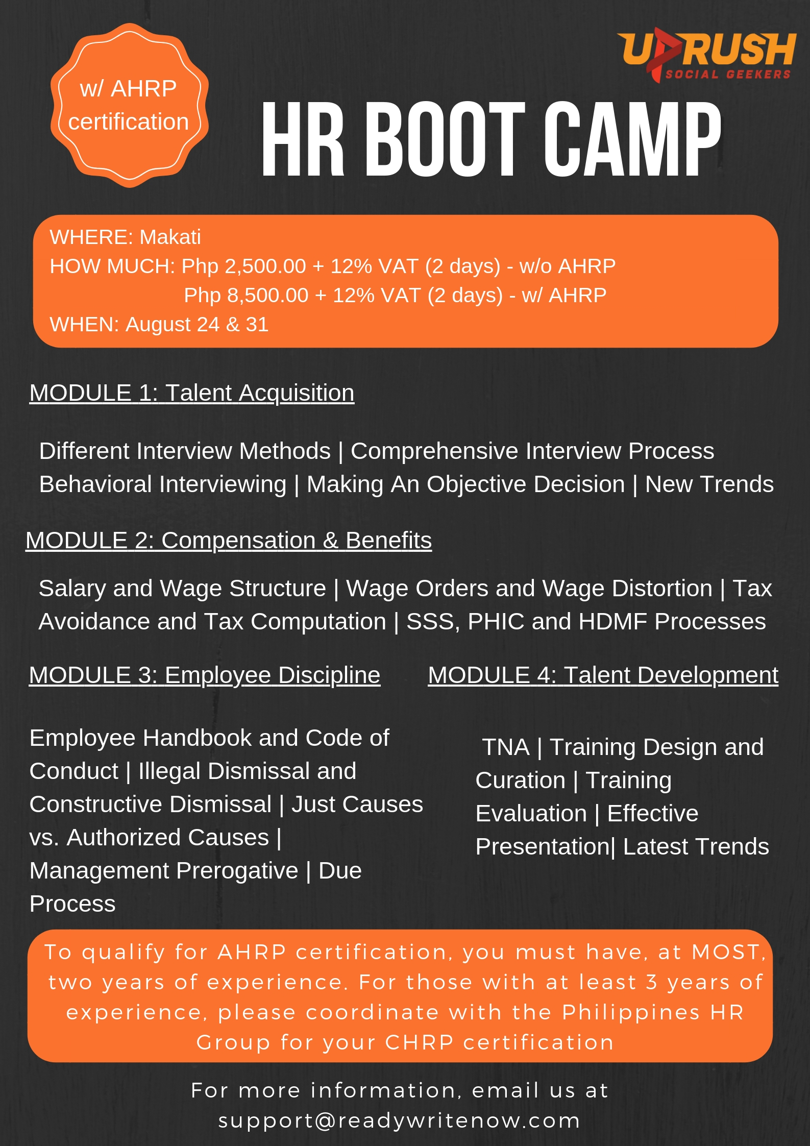 HR Boot Camp